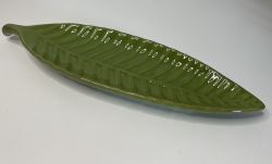 Prato Banana Leaf em Ceramica Ref. 3874